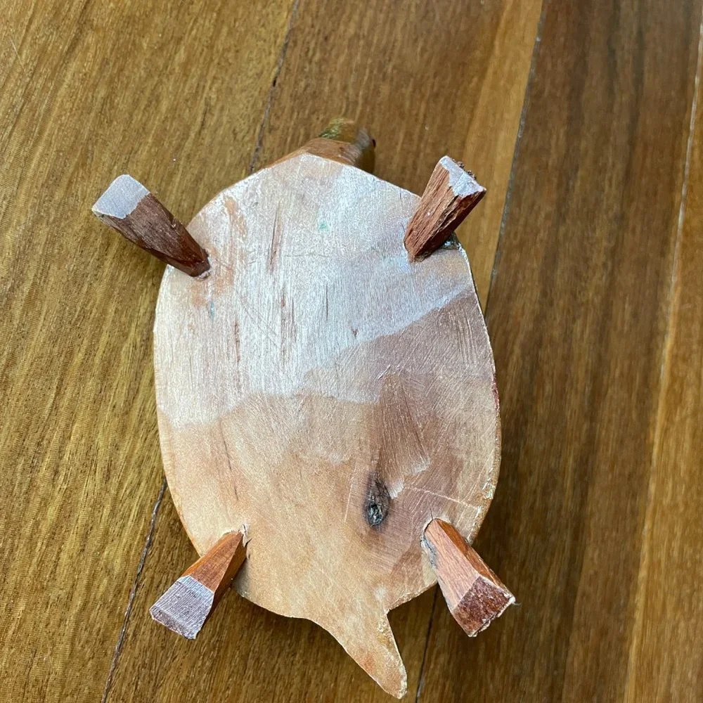 Hand crafted Wood Jamaica Turtle Souvenir